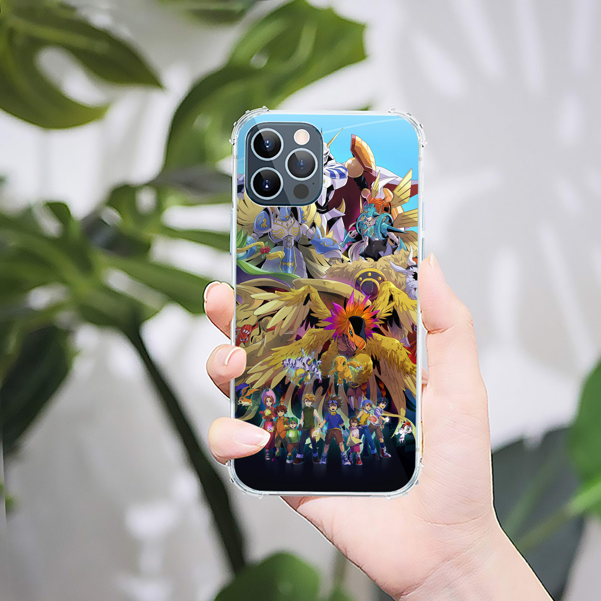 （画像用） Digimon デジタルモンスター/デジモン 【iPhone 12シリーズ対応】透明スマホケース（クリアソフトケース）